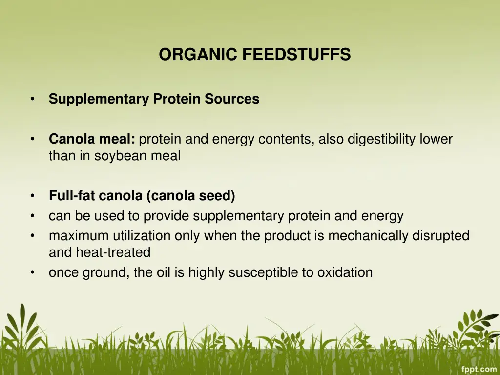 organic feedstuffs 1