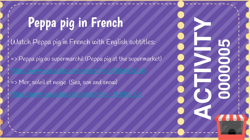 peppa pig in french