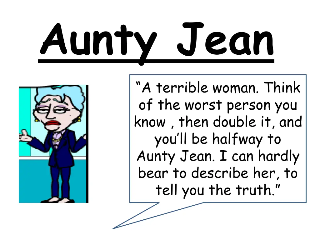 aunty jean