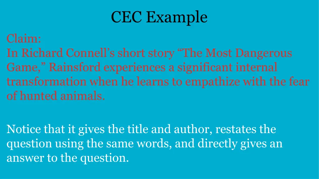 cec example 1