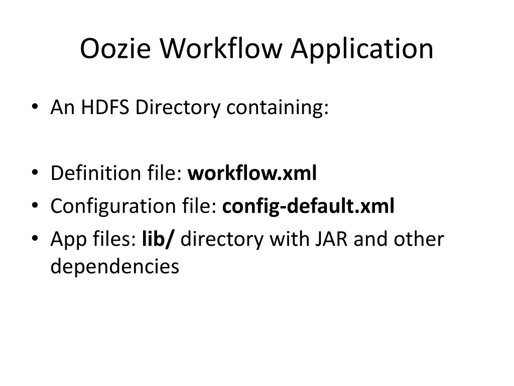 oozie workflow application