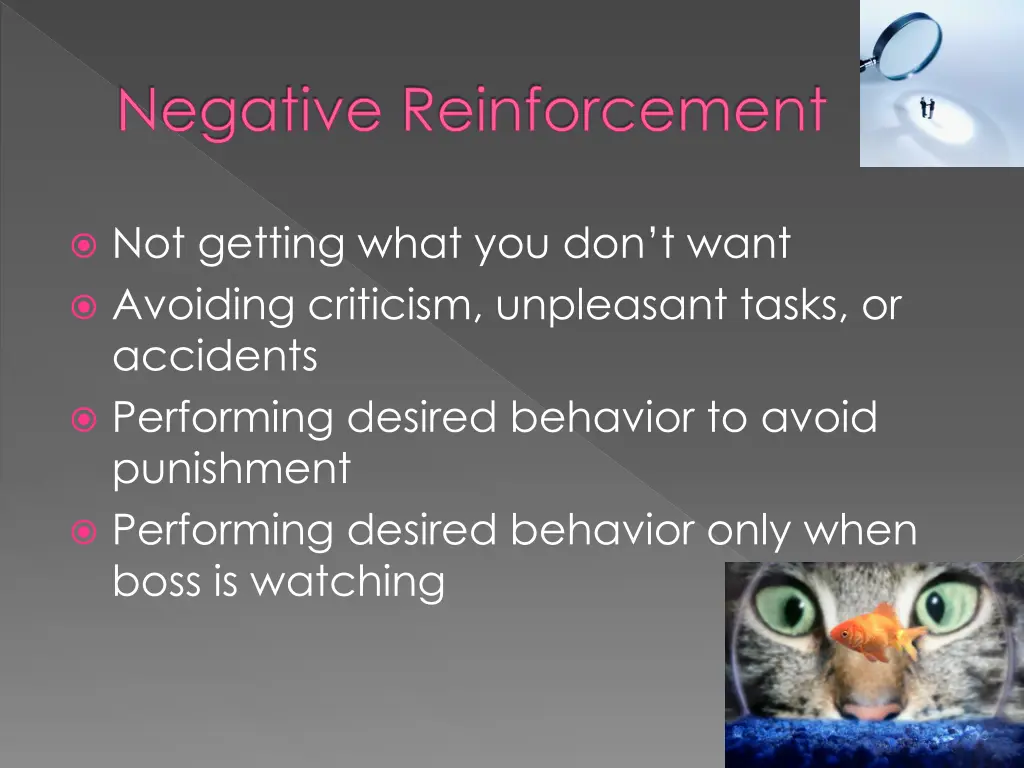 negative reinforcement