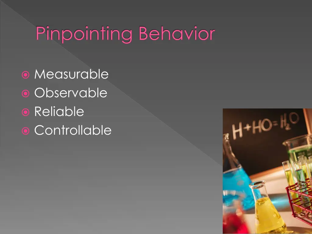 pinpointing behavior