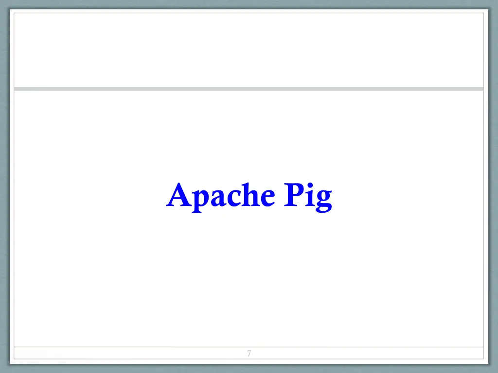 apache pig