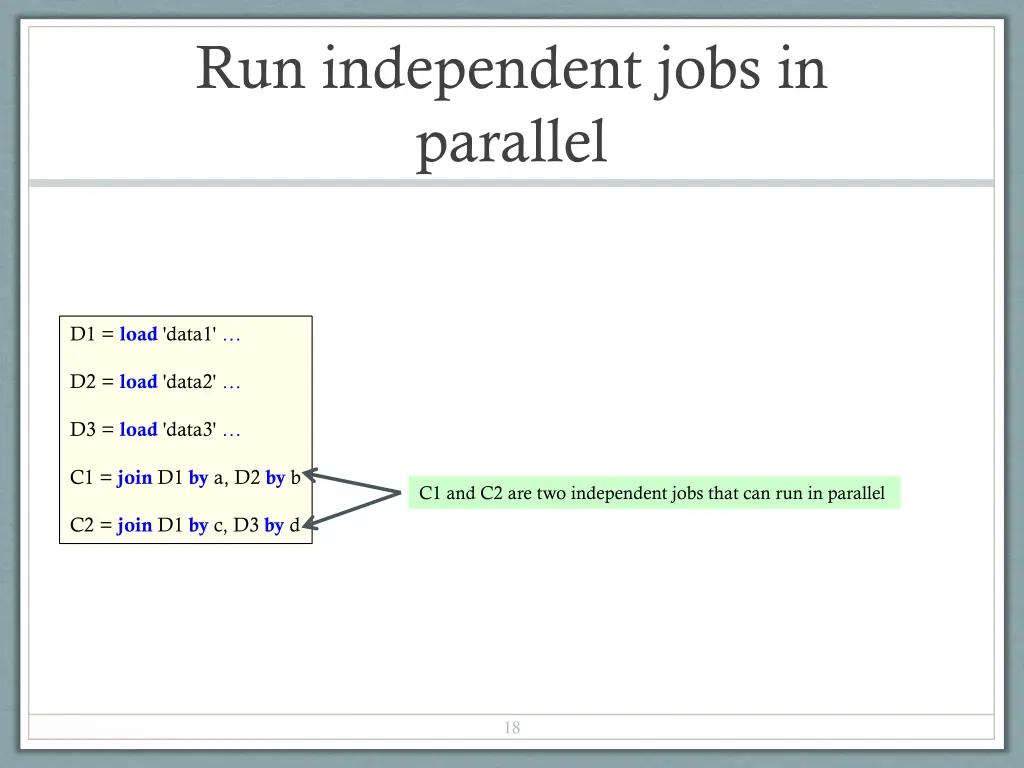 run independent jobs in parallel