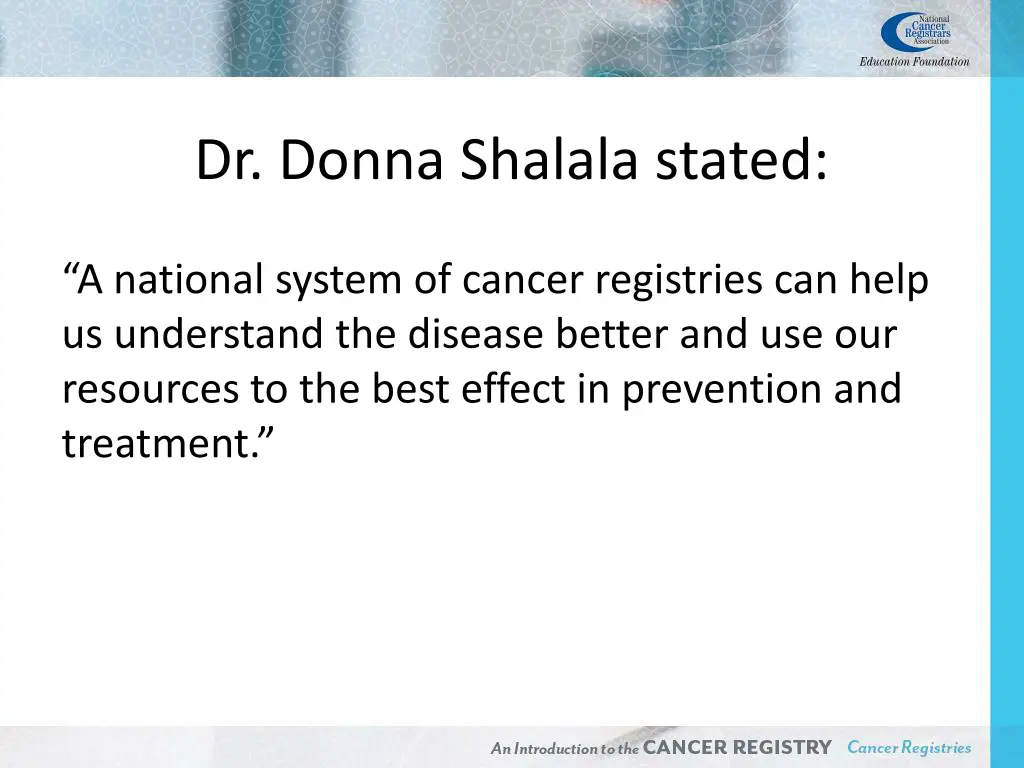 dr donna shalala stated