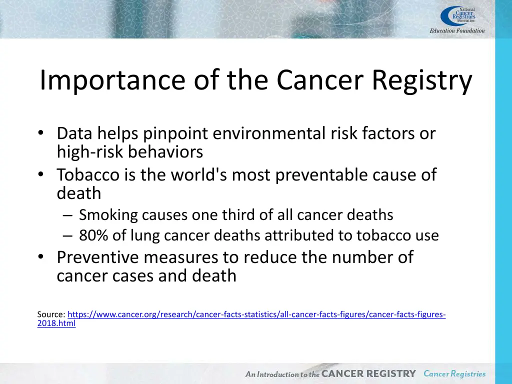 importance of the cancer registry 2