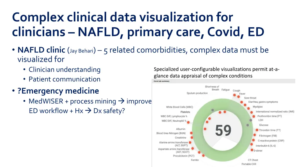 complex clinical data visualization