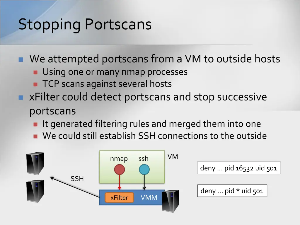 stopping portscans