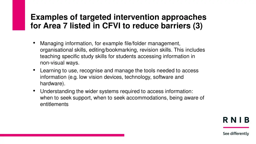 examples of targeted intervention approaches 2