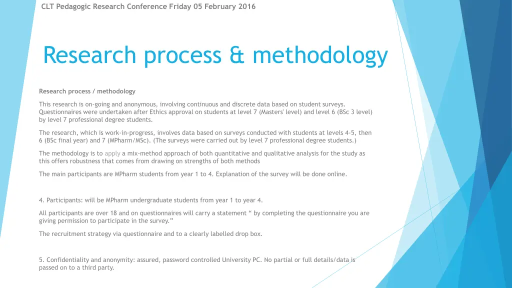 clt pedagogic research conference friday 14