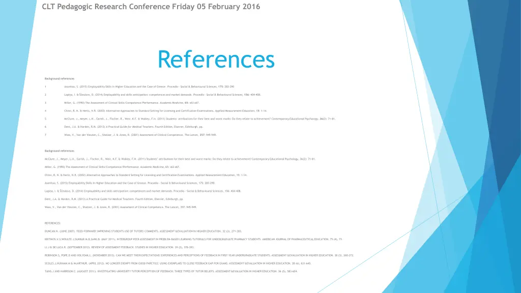 clt pedagogic research conference friday 24