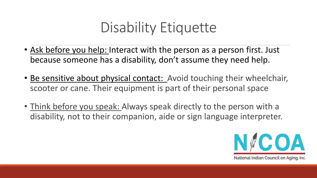 disability etiquette