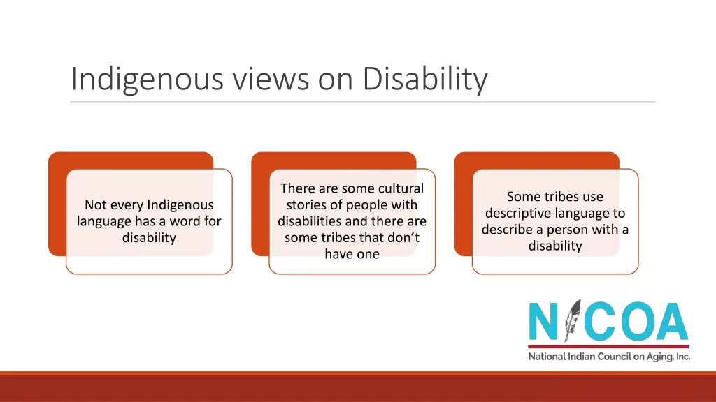 indigenous views on disability