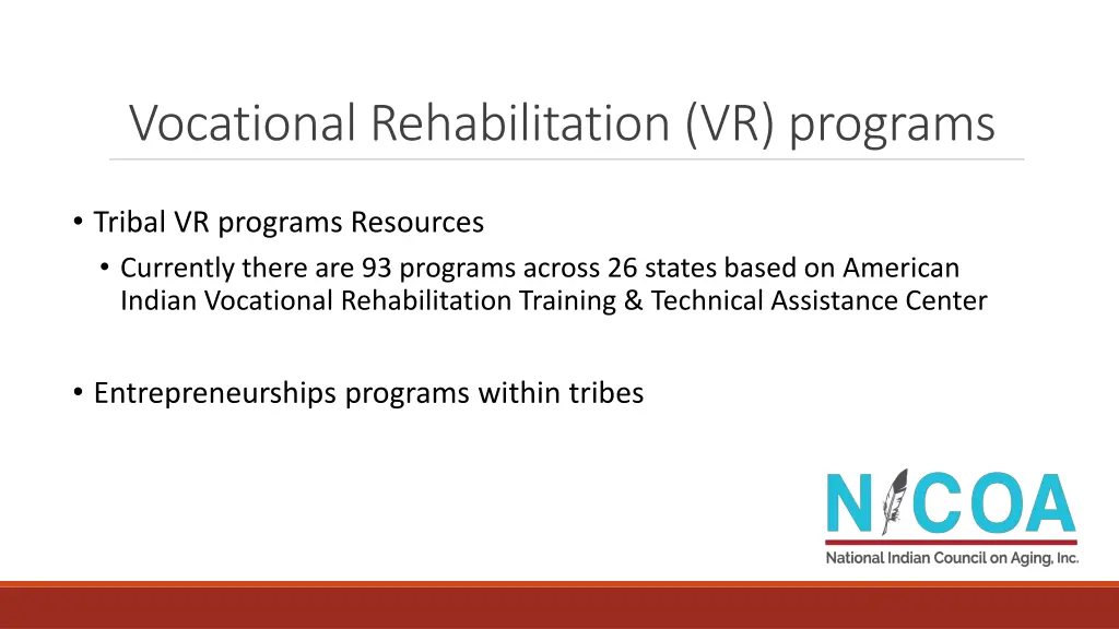 vocational rehabilitation vr programs