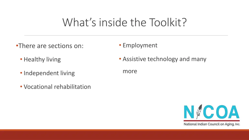 what s inside the toolkit