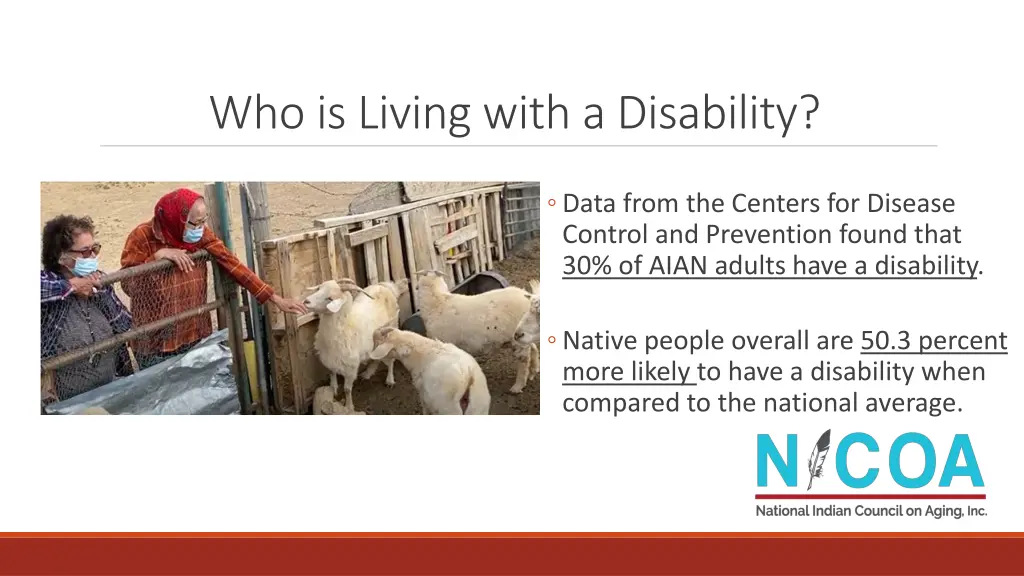 who is living with a disability