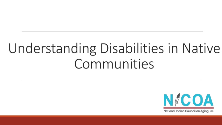 understanding disabilities in native communities