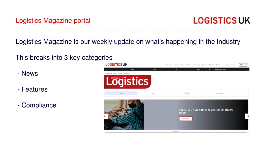 logistics magazine portal