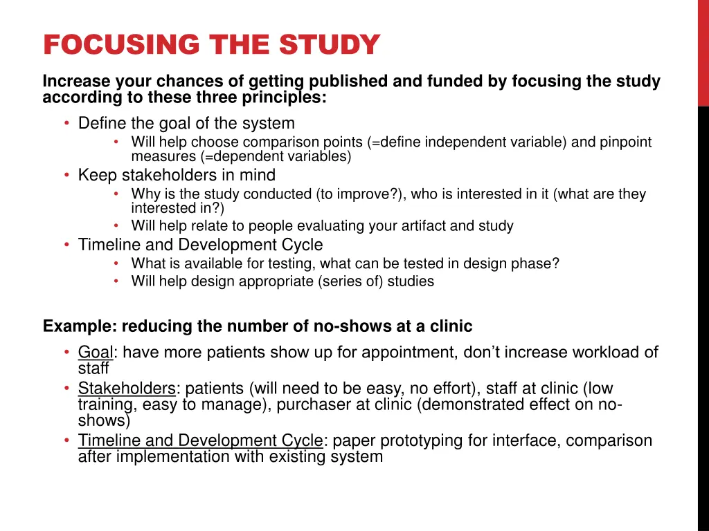 focusing the study increase your chances