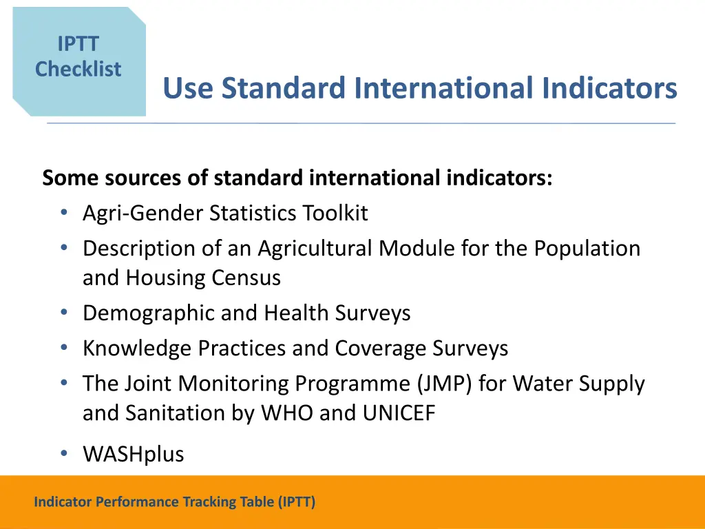 iptt checklist 12