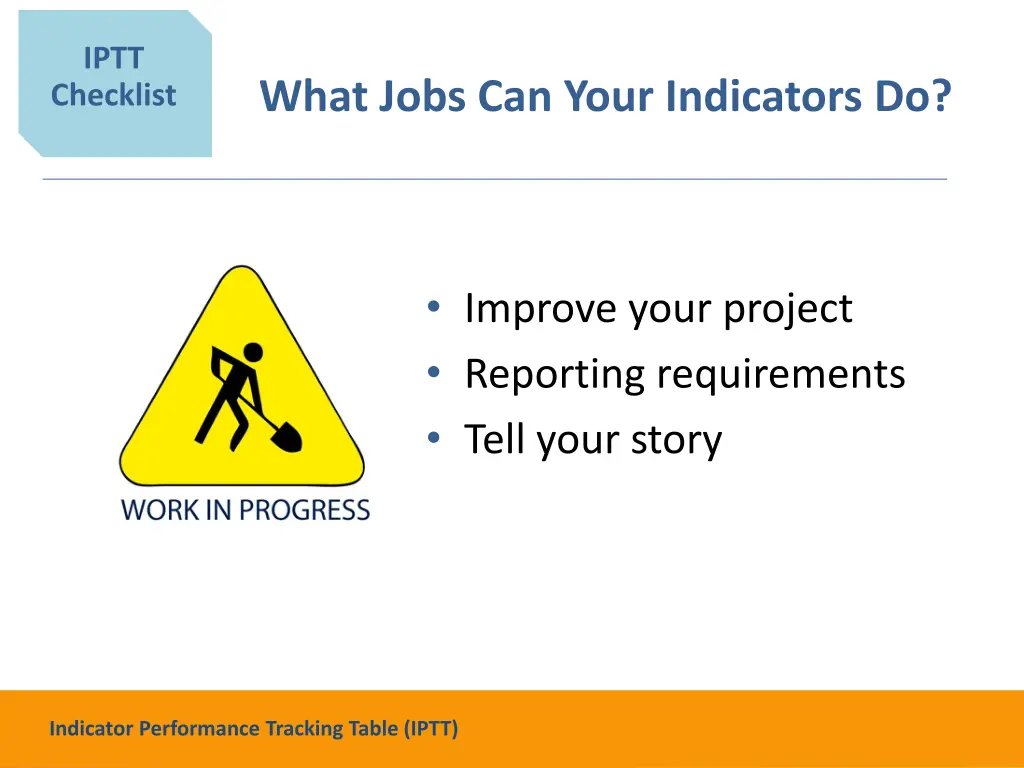 iptt checklist 2