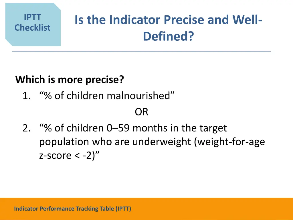 iptt checklist 4