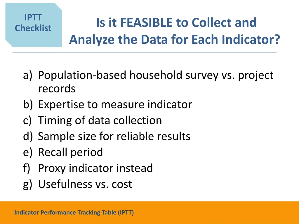 iptt checklist 6