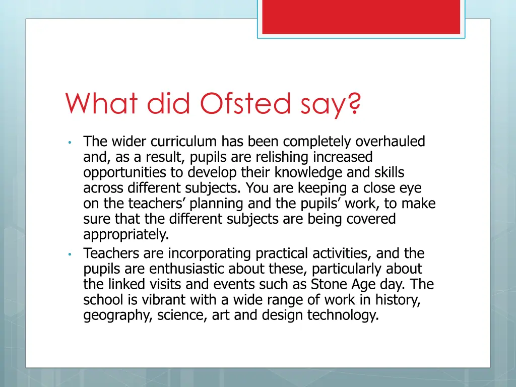 what did ofsted say 4