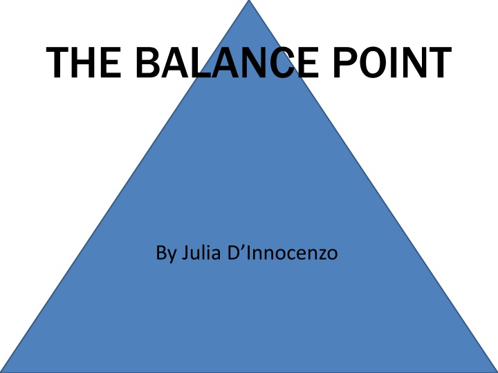 the balance point