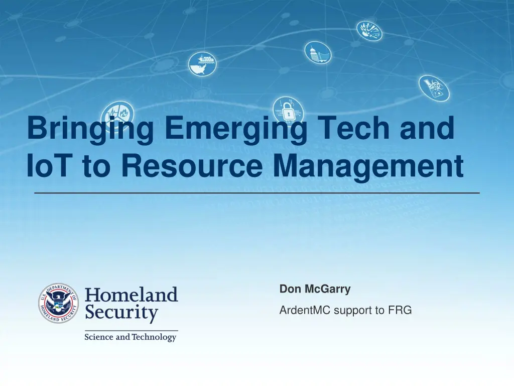 bringing emerging tech and iot to resource