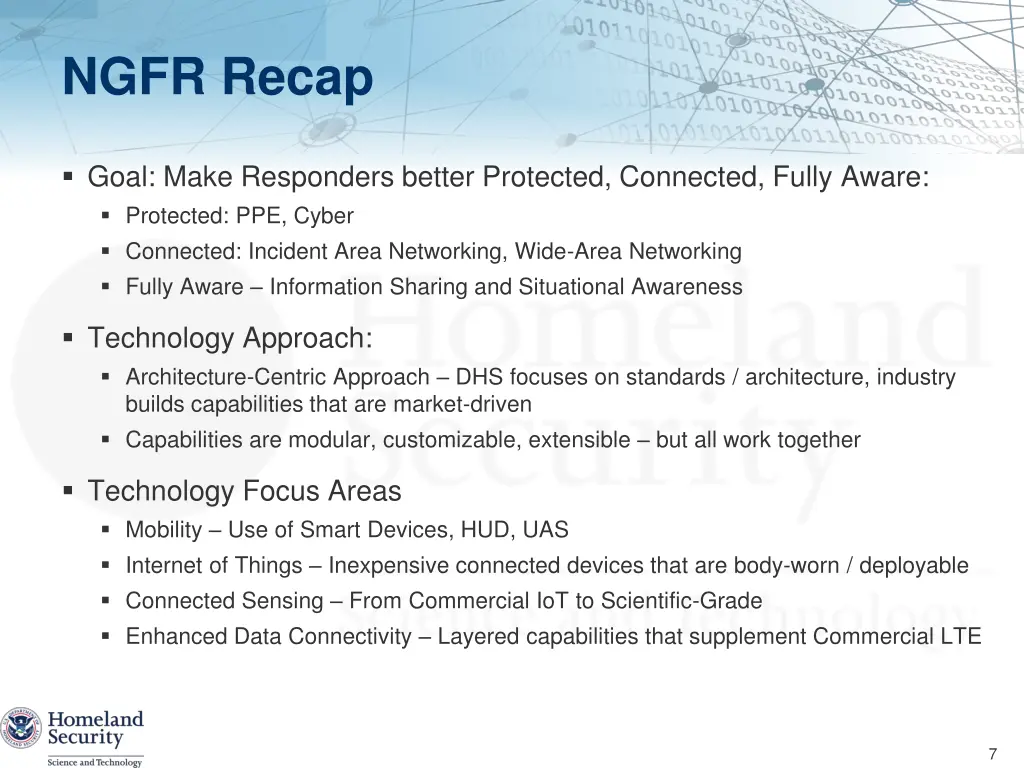 ngfr recap