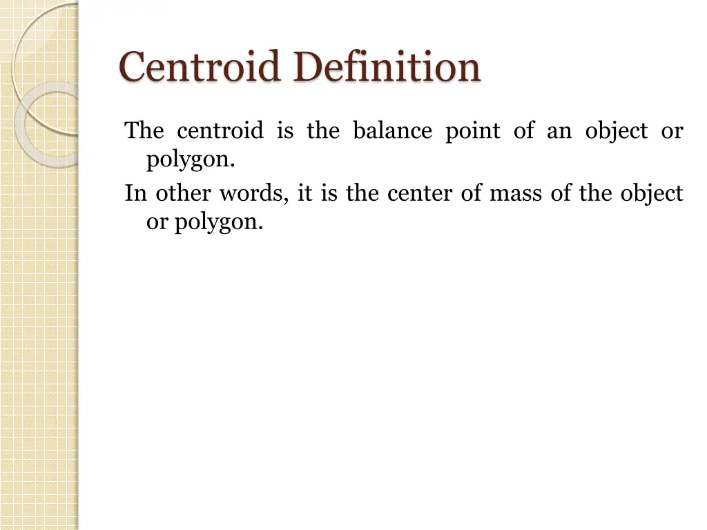 centroid definition