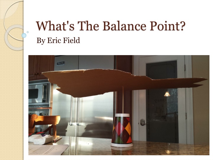 what s the balance point by eric field