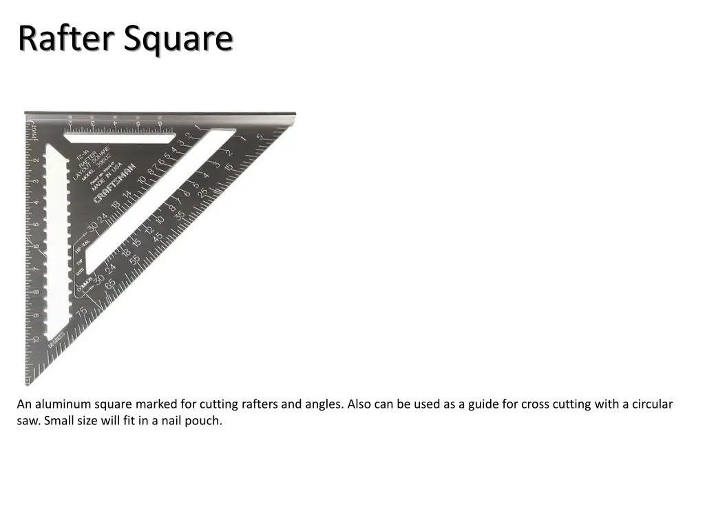 rafter square