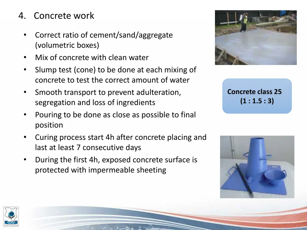 4 concrete work