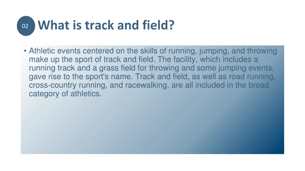 what is track and field