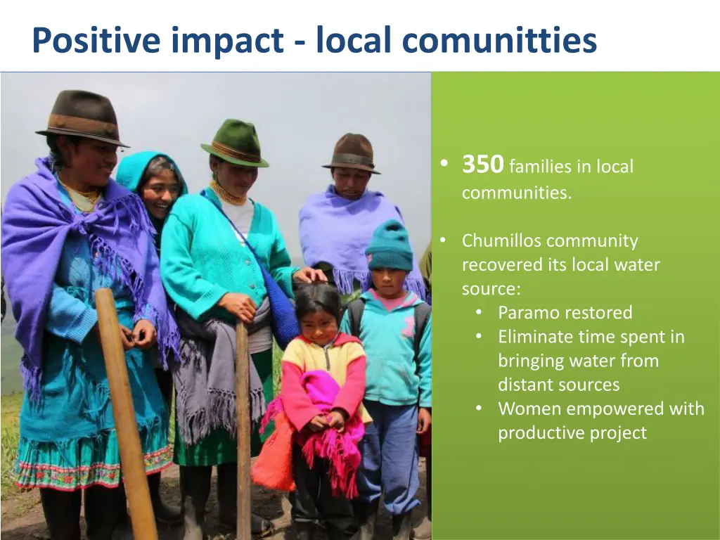 positive impact local comunitties