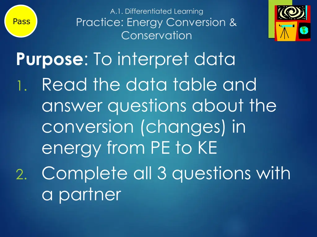 a 1 differentiated learning practice energy 2