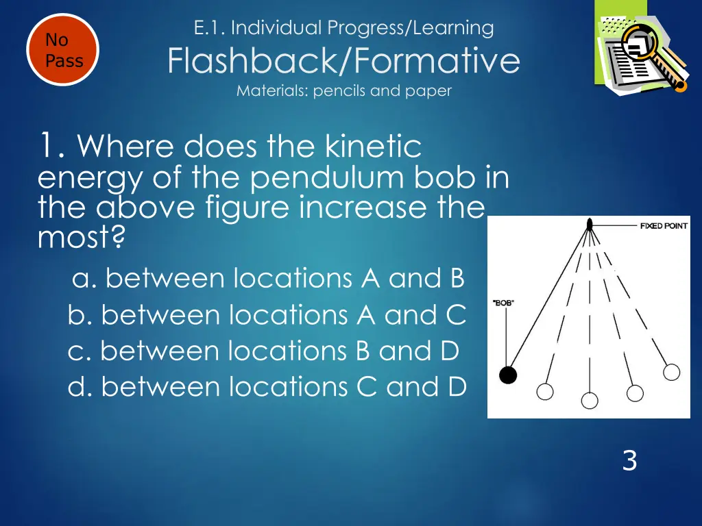 e 1 individual progress learning flashback