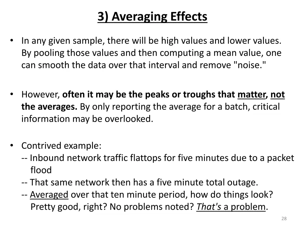 3 averaging effects