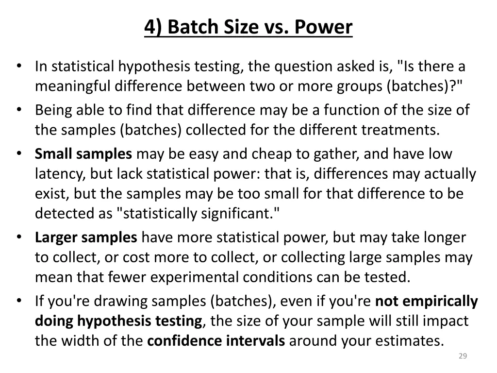 4 batch size vs power