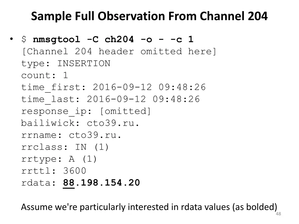 sample full observation from channel 204