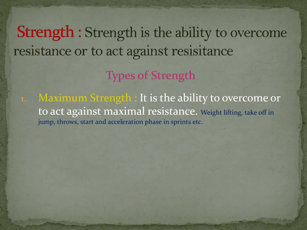 strength strength is the ability to overcome