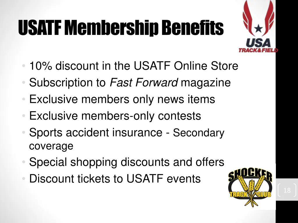 usatf membership benefits