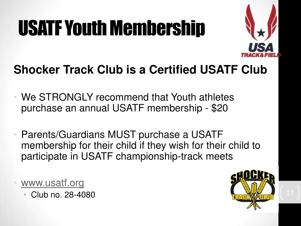 usatf youth membership