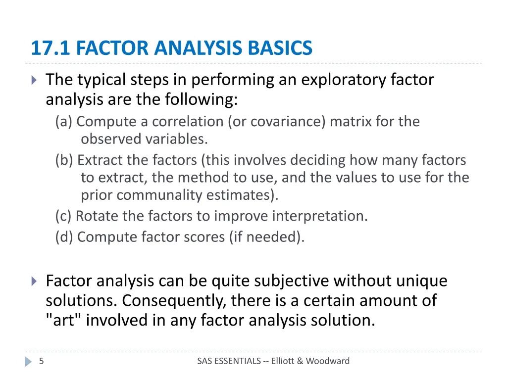 17 1 factor analysis basics