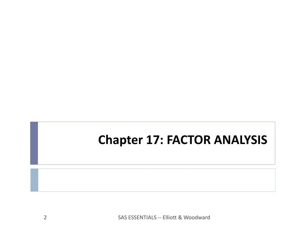 chapter 17 factor analysis