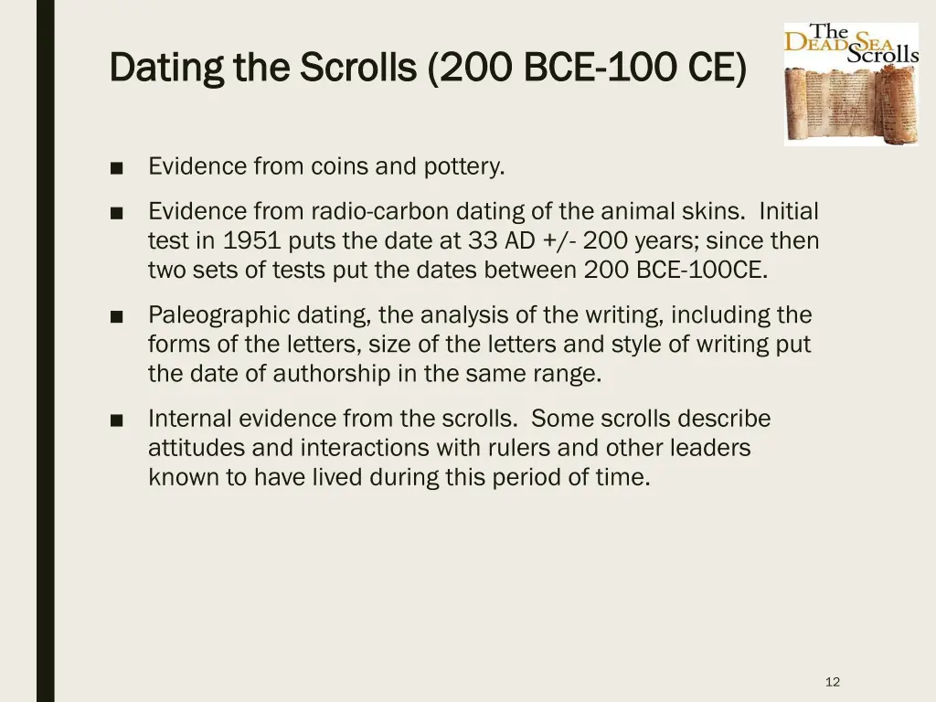 dating the scrolls 200 bce dating the scrolls