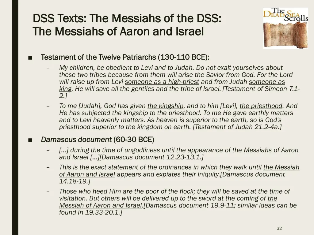 dss texts the messiahs of the dss dss texts